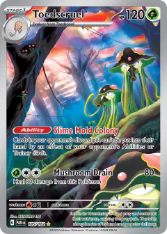 Toedscruel Illustration Rare card from Paradox Rift