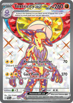 Toxtricity ex Ultra Rare card from Paradox Rift