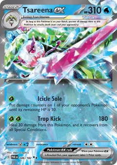 Tsareena ex Double Rare card from Paradox Rift