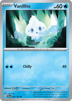 Vanillite Common card from Paradox Rift