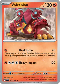 Volcanion Rare card from Paradox Rift