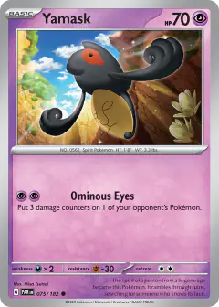 Yamask Common card from Paradox Rift