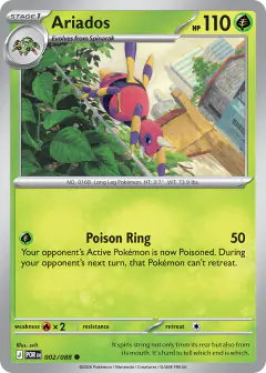 Ariados Common card from Perfect Order