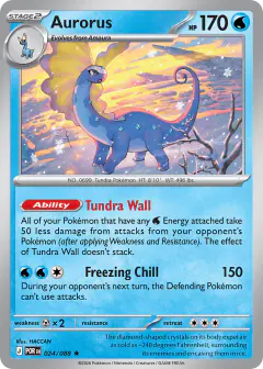 Aurorus Rare card from Perfect Order