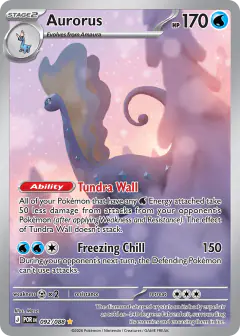 Aurorus Illustration Rare card from Perfect Order