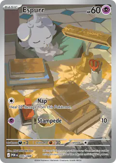 Espurr Illustration Rare card from Perfect Order