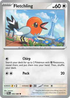 Fletchling Common card from Perfect Order