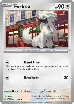 Furfrou Common card from Perfect Order