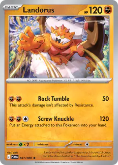 Landorus Rare card from Perfect Order