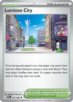 Lumiose City Uncommon card from Perfect Order