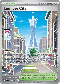 Lumiose City Ultra Rare card from Perfect Order