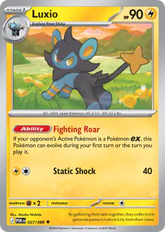 Luxio Uncommon card from Perfect Order