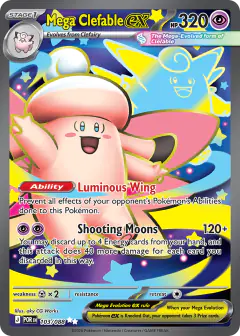 Mega Clefable ex Ultra Rare card from Perfect Order