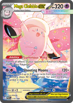 Mega Clefable ex Special Illustration Rare card from Perfect Order