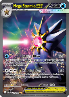 Mega Starmie ex Special Illustration Rare card from Perfect Order