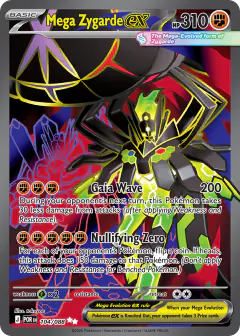 Mega Zygarde ex Ultra Rare card from Perfect Order