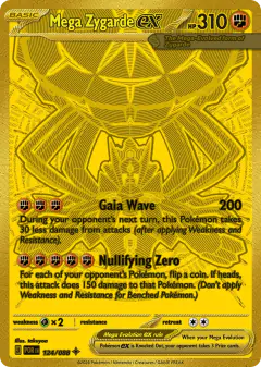 Mega Zygarde ex Mega Hyper Rare card from Perfect Order
