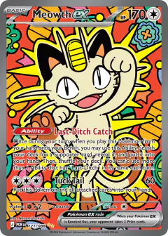 Meowth ex Special Illustration Rare card from Perfect Order