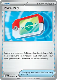 Poké Pad Uncommon card from Perfect Order