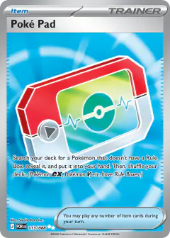 Poké Pad Ultra Rare card from Perfect Order
