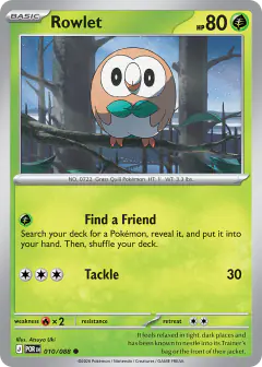 Rowlet Common card from Perfect Order