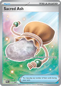 Sacred Ash Ultra Rare card from Perfect Order