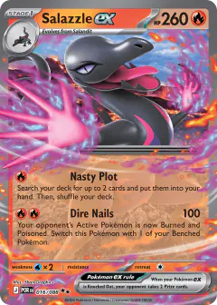 Salazzle ex Double Rare card from Perfect Order