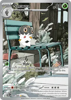 Spewpa Illustration Rare card from Perfect Order