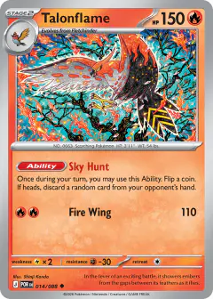 Talonflame Uncommon card from Perfect Order