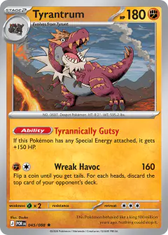 Tyrantrum Rare card from Perfect Order