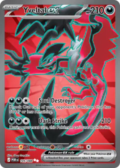 Yveltal ex Ultra Rare card from Perfect Order