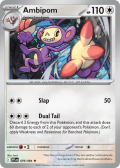 Ambipom Rare card from Phantasmal Flames
