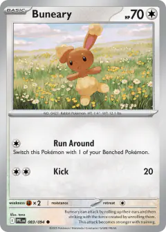 Buneary Common card from Phantasmal Flames