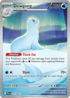 Dewgong Illustration Rare card from Phantasmal Flames
