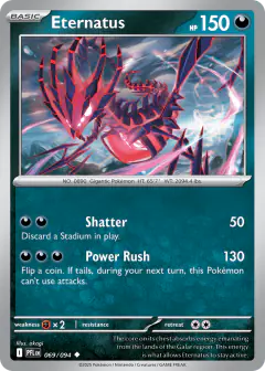 Eternatus Uncommon card from Phantasmal Flames