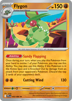 Flygon Rare card from Phantasmal Flames