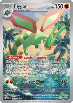 Flygon Illustration Rare card from Phantasmal Flames