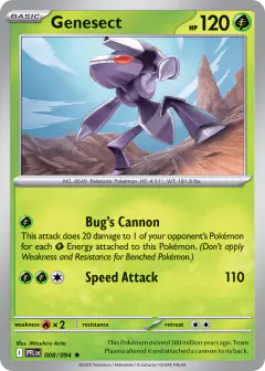 Genesect Rare card from Phantasmal Flames