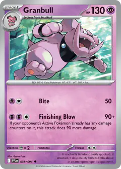 Granbull Uncommon card from Phantasmal Flames