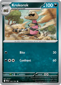 Krokorok Common card from Phantasmal Flames