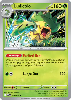 Ludicolo Uncommon card from Phantasmal Flames