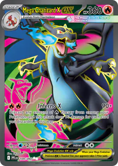Mega Charizard X ex Ultra Rare card from Phantasmal Flames
