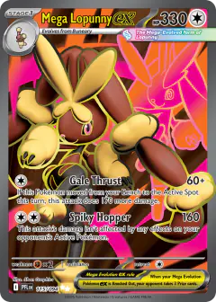 Mega Lopunny ex Ultra Rare card from Phantasmal Flames