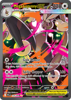 Mega Lopunny ex Special Illustration Rare card from Phantasmal Flames