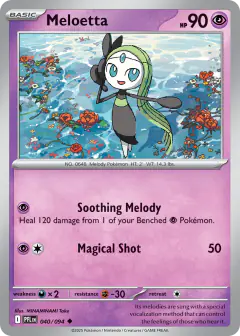 Meloetta Uncommon card from Phantasmal Flames