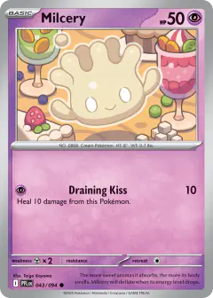 Milcery Common card from Phantasmal Flames