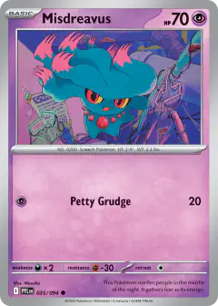 Misdreavus Common card from Phantasmal Flames