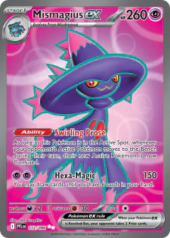 Mismagius ex Ultra Rare card from Phantasmal Flames