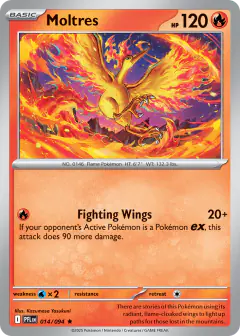 Moltres Rare card from Phantasmal Flames