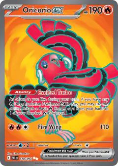 Oricorio ex Ultra Rare card from Phantasmal Flames